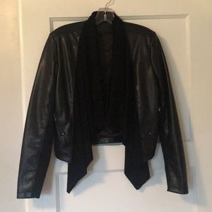 Blank NYC Leather Jacket with Suede Detail